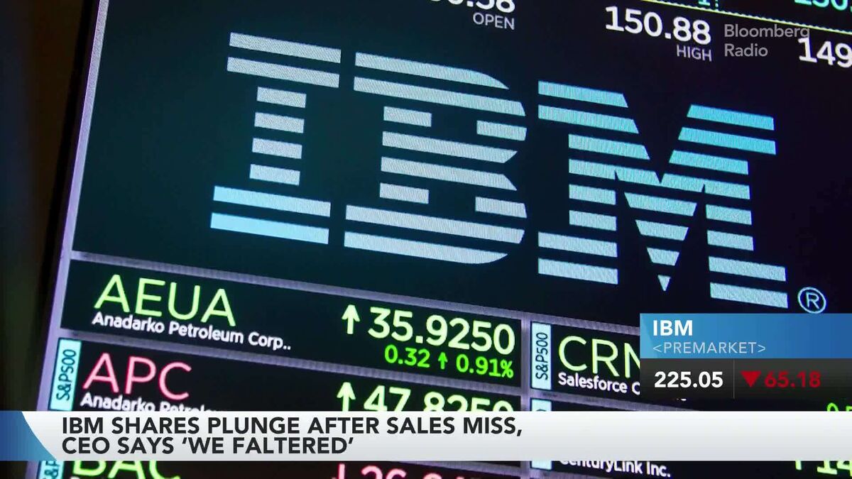 IBM рухнула как никогда за последние 58 лет!